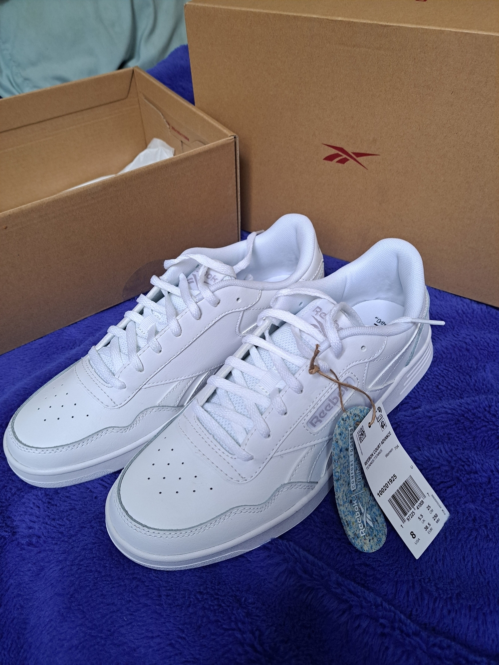 Reebok White Women's Low-Top Leather Sneakers